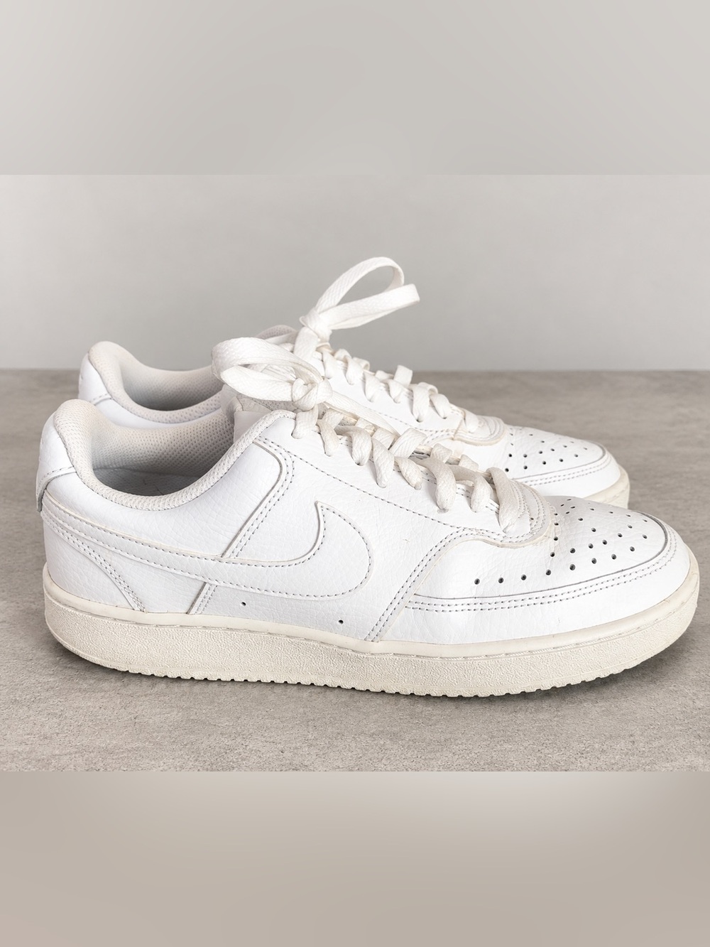 Nike Court Vision Low Women’s Sneakers White White Retro Basketball Size 7.5